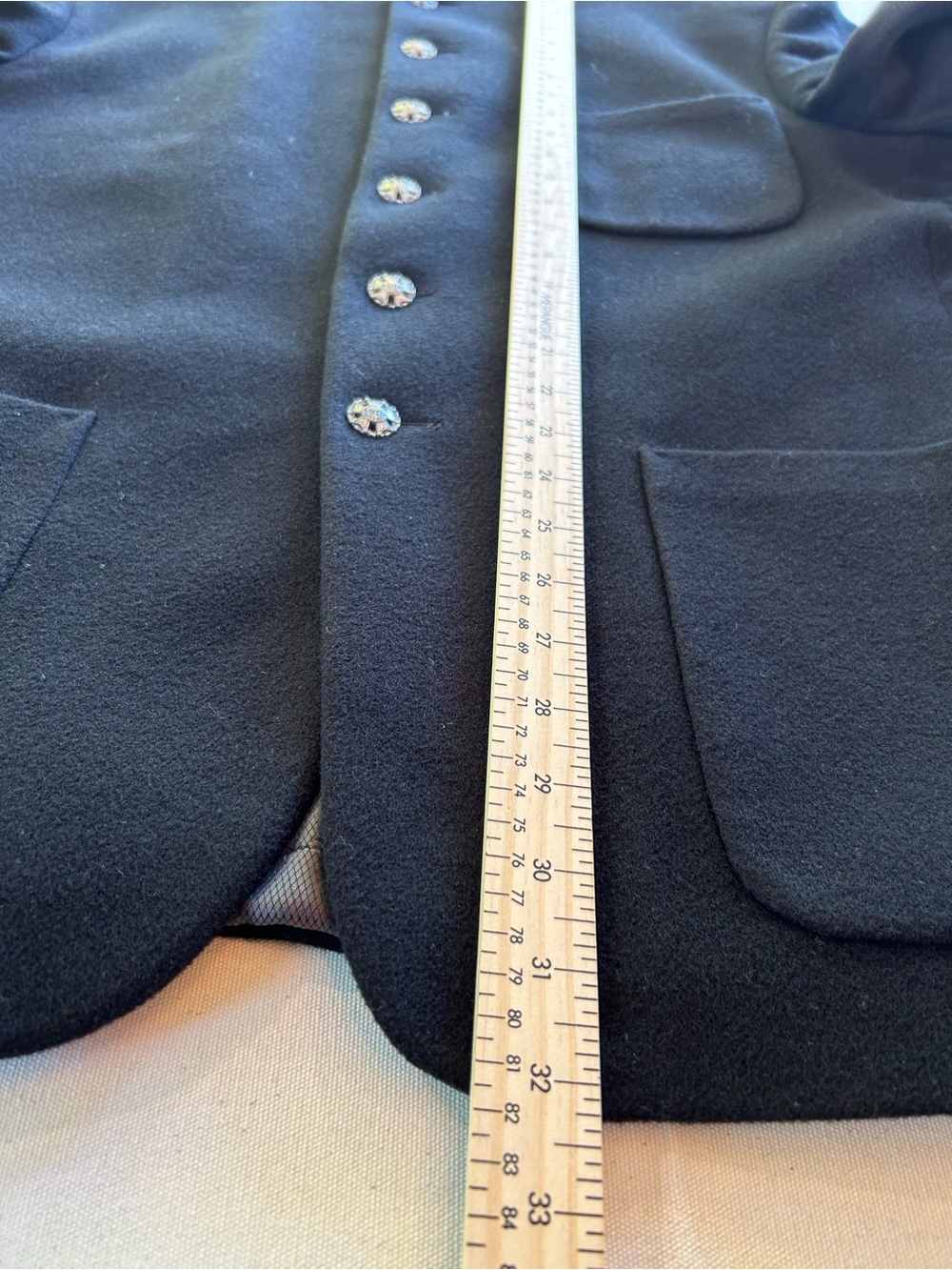 Turbulence par Simon Sebag Wool Cashmere Mao Collar Jacket Made in Canada 40 M - Picture 11 of 12